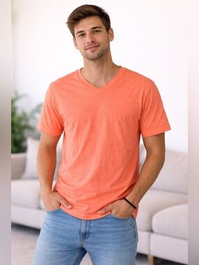neon orange no boundaries mens t shirt